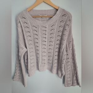 AMERICAN EAGLE OUTFITTERS Very Light  Mauve Soft Knit Sweater